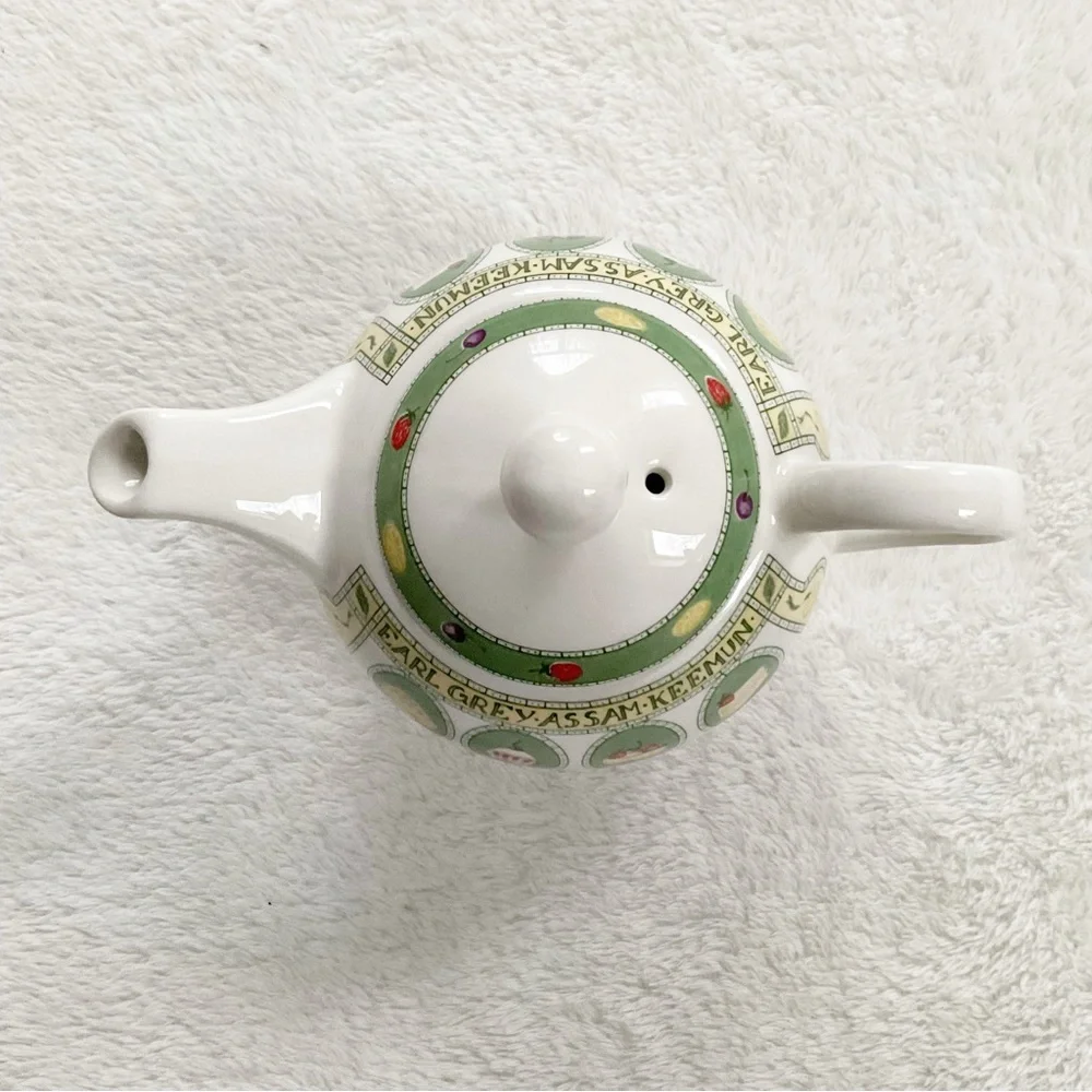 Arthur Wood England Small Teapot Earl Grey Assam Tea Motif Vintage
